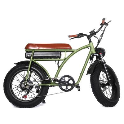 China Multifunctional Tourwheel Factory Directly Supply 48v 500w 750w 1000w Power Vintage Ebike Dirt Mountain Fat Tire Electric Bicycle for sale