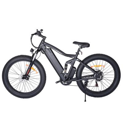 China US Warehouse Electric Fat Bike Aluminum Alloy Long Range Adult City Dirt Bike Powerful Moutain Dc Motor 500w 48v 26