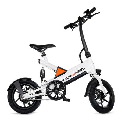 China City Folding Ebike Tourwheel 14 Inch Alloy 36V Inner Tube Lithium Battery City Aluminum Electric Bike for sale