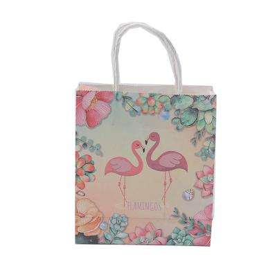 China Recyclable Hot Sale Fancy Custom Printing Paper Bag With Handle for sale