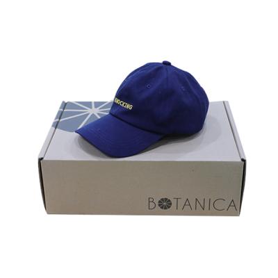 China Recyclable Custom Logo Printing Cardboard Baseball Hat Packaging Box Paper for sale