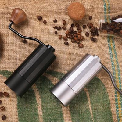 China Wholesale Modern Stainless Steel Adjustable Portable Hand Crank Manual Coffee Bean Grinder for sale