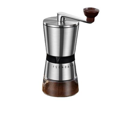 China Modern High Quality Household Portable Mini Stainless Steel Adjustable Manual Coffee Bean Grinder For Sale for sale