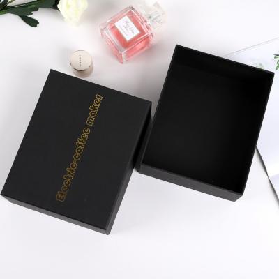 China Certified 100% Recyclable Large Luxury Custom Branded Black Magnetic Folding Apparel Gift Box Packaging for sale