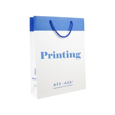 China Wholesale Supplier Custom Size Logo Printed Luxury Gift Shopping Recyclable Bags With Logo for sale