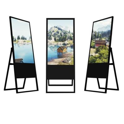 Cina 43 Inch Indoor Electronic Digital Signage Advertising Machine Floor-standing Vertical Billboard Network Player LCD Advertising Screen in vendita