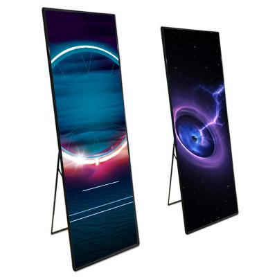 Cina P2 P2.5 Indoor Outdoor Floor Standing Led Motion Advertising Screen Display Poster in vendita