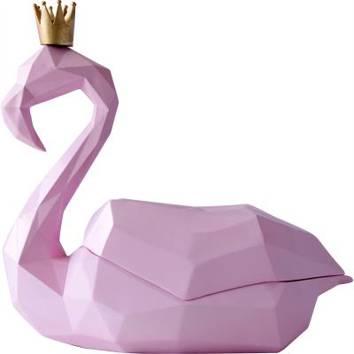 China Minimalist Flamingo Tissue Box With Lid Napkin Dispenser Toilet Paper Holder Box Decorative Lid Tissue Box for sale