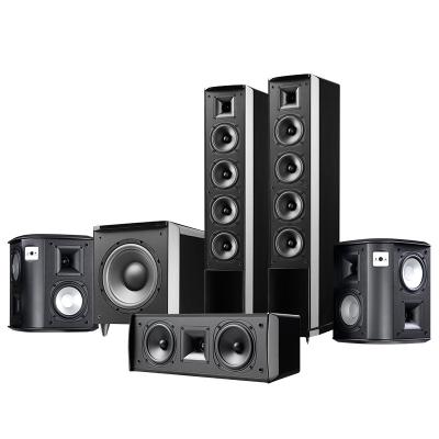 China Home Theater Accusound 5.1 Tower Floorstanding Home Theater System With 300Watss Powered Subwoofer|Bi Pole Surround Speakers Drop Shipping for sale