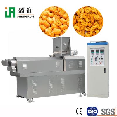 China Fried Pizza Rolls Rice Crusts Chips Doritos Extruder Production Line Snack Machine for sale