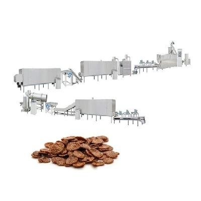 China Automatic Extruded Breakfast Cereals Oatmeal Cereals Line Crunchy Plant Production Equipment for sale