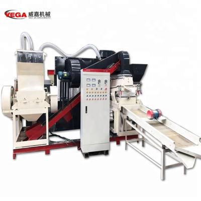 China Stripping Copper-Containing Scrap Copper Wire Cable Aluminum Granulator Copper Grinding Recycling Machine With Separator for sale