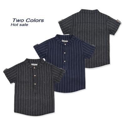 China 2022 Wholesale Hot Selling Customizable Customizable Anti-Shrink Kids Clothes Boys Plaid Baby Kids Shirt Classic Short Sleeve Shirt for sale