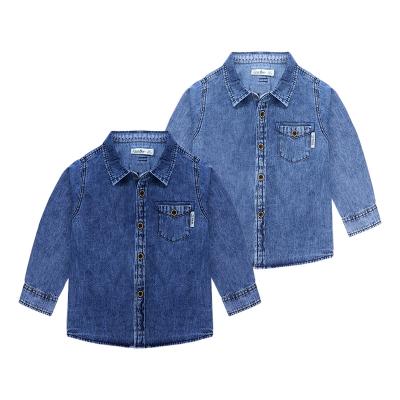 China Customizable Wholesale Eco-Friendly Customizable Toddler Anti-Shrink Clothing Individuality Techniques Organic Stain Cotton Kids Long Sleeved Shirts for sale