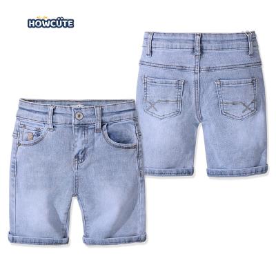 China Hot Casual Blue 3 Color Fade Proof Sale Stretch Fabric Basic Jeans Denim Shorts Knickers For Baby Boy for sale