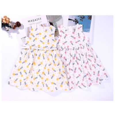 China Anti-Wrinkle Saddle Baby Dress Cotton Fabric Warm Vintage Eco-friendly High Quality Vintage Recycled Colorful Beach Skirt For Girls for sale