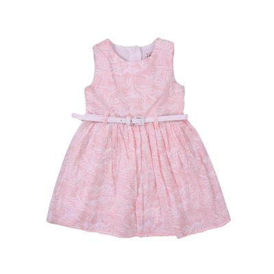 China Wholesale Hot Selling Summer Sleeveless Anti-wrinkle Baby Infant Bridesmaid Dress Beautiful Printed Skirts for sale