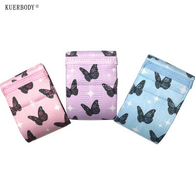 China CHOOYOU factory butterfly print durable resistance bands made of elastic latex in high quality drop shipping services is provided for sale