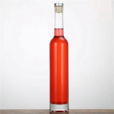 China Best Selling Eco-friendly 200ml 375ml 500ml 700ml 750ml 1000ml Clear Ice Red Wine Empty Glass Bottle for sale