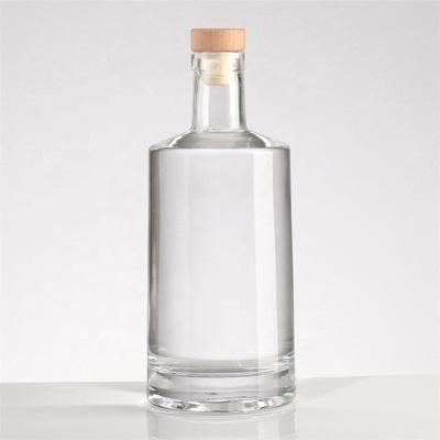 China Super Eco-friendly Flint Clear Empty Vodka Gin Brandy Whiskey Tequila Rum Glass Bottle For Liquor 750ml for sale