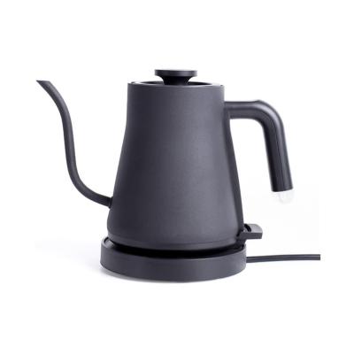 China Sustainable 600ML Stainless Steel Coffee Kettle Teapot With Handle V60 Style Tea And Coffee Drip Kettle for sale