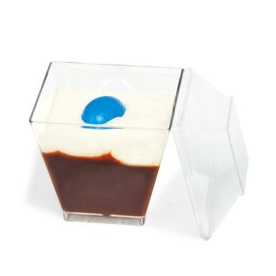 China Hot Sale Food Grade 2 Ounce / 60ml Mini Disposable Plastic Dessert Cup With Lid * for sale