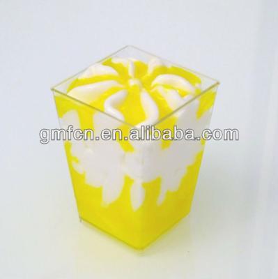 China Plastic Food Grade 5.5oz/160ml Hot Selling Disposable Plastic Clear Dessert Cup With Lid With Logo With Spoon 5.5oz/160ml* for sale