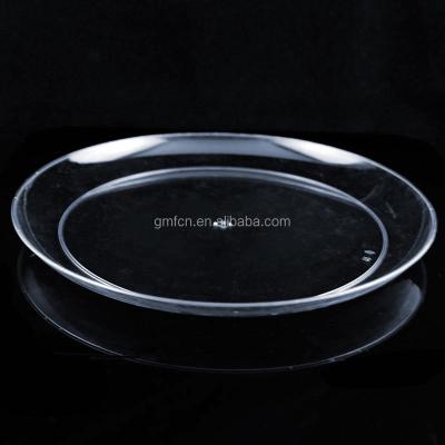 China Disposable Food Party Wedding Plastic Disposable Round Fruit Pudding Dish for sale