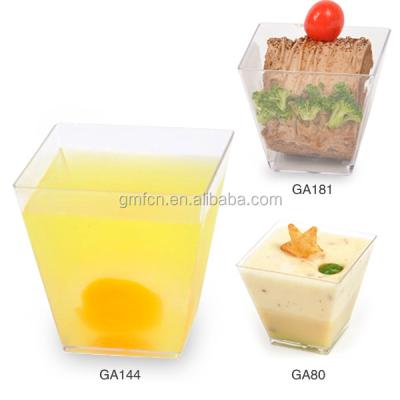 China Plastic Food Grade 8 Ounce / 230ml Hot Selling Clear Disposable Plastic Dessert Cup With Lid * for sale