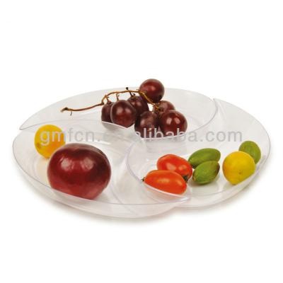 China Disposable Hot Selling Charger Plastic Disposable Crystal Dishes for sale