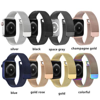 China Fashion Top Selling Designers Wrist Watch Bands Stainless Steel Bracelet Strap For Apple Watch for sale