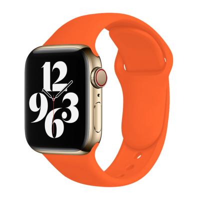 China 2022 Custom New Product Fashion Watch Band Silicone Sport Smart Watch Band Washable For Apple Watch for sale