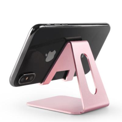 China Best Selling Universal PORTABLE Aluminum Alloy Mobile Phone Desktop Holder Phone Mount For Car for sale