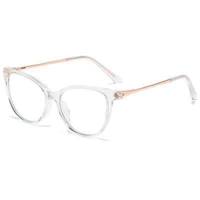 China For Cassbojue Stylish Reading Glass Blue Light Blocking Glasses With Rhinestone for sale