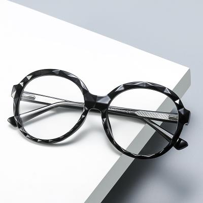 China For 2020 fashionable adult light blue light blocking glass reading glass anti and black frame glass for sale