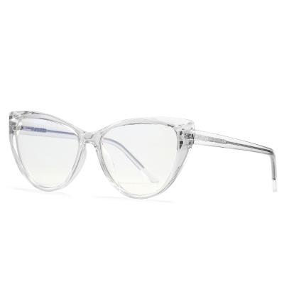 China 2021 cassbojue 2021 cats eyeglass tr90 optical glass eyeglass crystal frames reading glass for sale