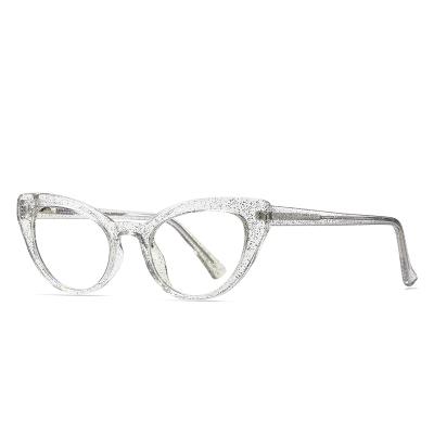 China Of Design Luxury Clear Cateye Eyewear Reading Glass Bling Vintage Optical Frame for sale