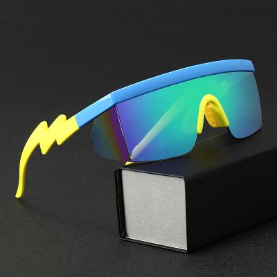 China Wholesale cool colorful temples uv400 sport eye glass unique sunglasses for sale