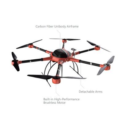 China Carbon fiber and composite materials payload 10 kg 15 m/s max flying speed multi-rotor high performance drone for sale