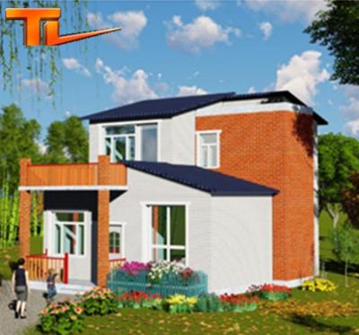 China Modern Prefab Lightweight Residential House Light Steel Structure Villa for sale