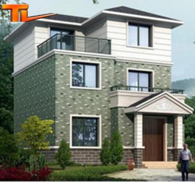 China Heat Insulation Modern Light Steel Prefab House Steel Villa for sale