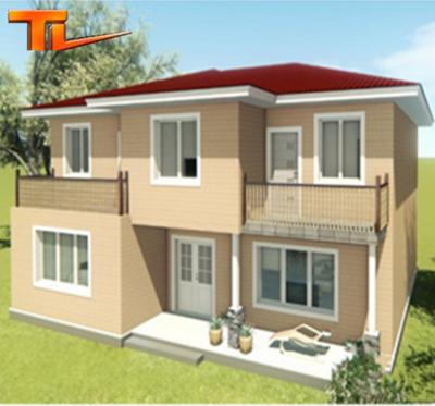 China Modern light steel villa prefab house light steel prefab villa for sale