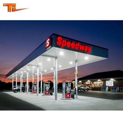 China View Room Steel Structure Space Grid Gas Station for sale