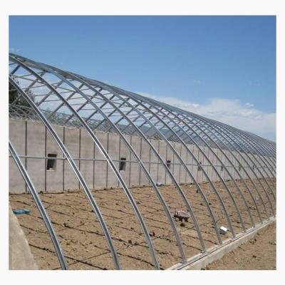 China Low Factory Price Easily Assembled Low Cost Galvanized Steel Frame Single Span PE Film Greenhouse For Sale for sale