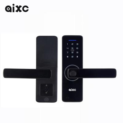 China Digital Tuya Ttlock Cerraduras Inteligentes Modern Simplicity AIXC Security Handle Scam Wifi Electric Electronic Keys Fingerprint Smart Door Locks for sale