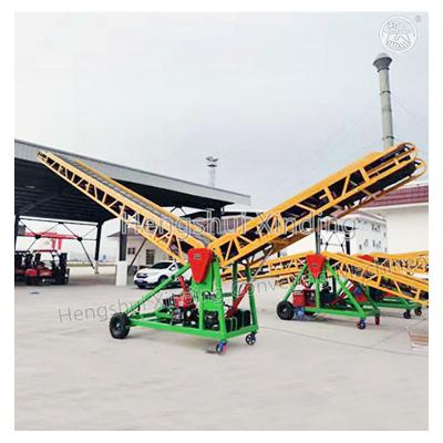 China Double-wing Loading Movable Grain Belt Conveyors Belt Conveyor Double-wing Loading Movable Grain Belt Conveyors for sale