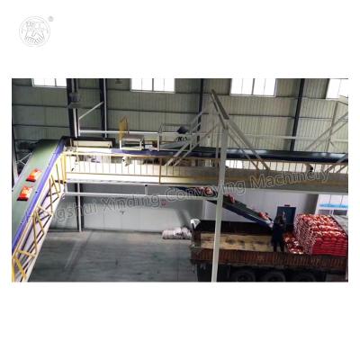 China Heat Resistant Hanging Conveyor Belt Conveyor For Truck Loading Unloading Industrial Conveyor for sale