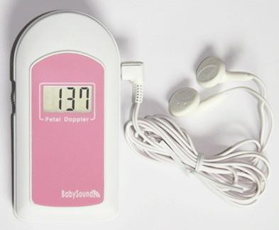 China protable mini size pocket fetal doppler integrated design big screen with OLED dispaly Baby Sound B for sale