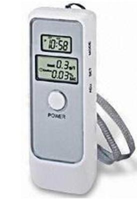 China Real time & Alarm clock AH-6389 Digital Display Breathalyzer for sale