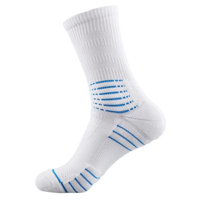 China Disposable Sports hosiery practical pressure high tube socks with thick towel bottom football basketball socks for sale